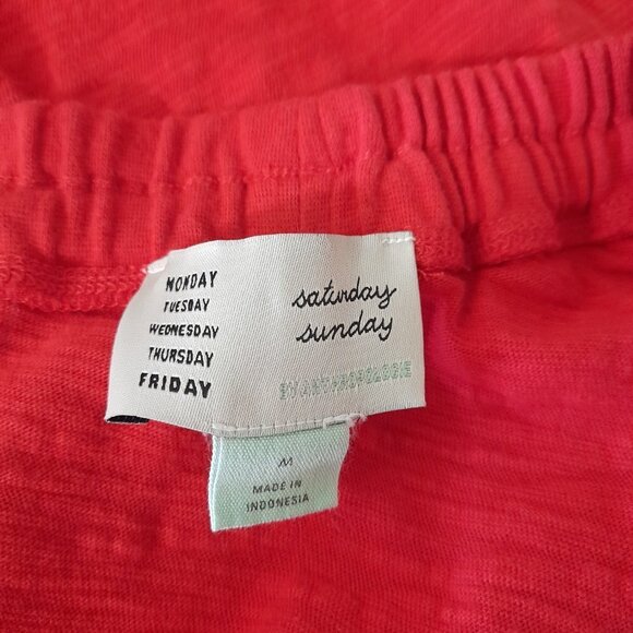 Anthropologie Saturday Sunday Size M Felicia Off The Shoulder Red Orange… - Picture 5 of 7